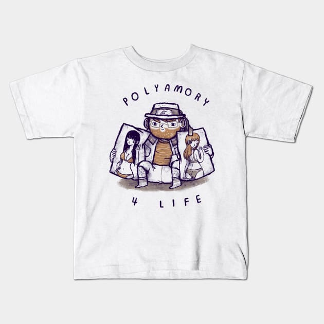 polyamory 4 life Kids T-Shirt by Louisros